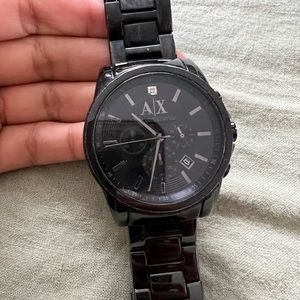 Armani Exchange black watch